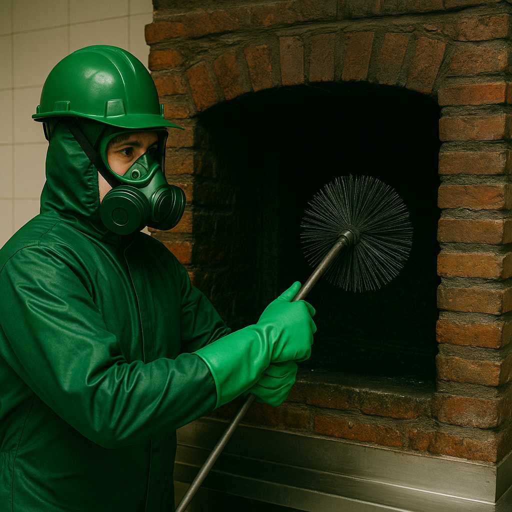 Limpeza de chaminés e condutas