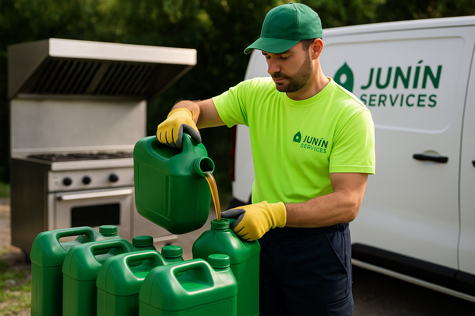 Contentores de óleo usado